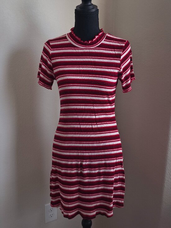 wild fable Dresses & Skirts - Wild Fable Red, White, And Black Striped Dress